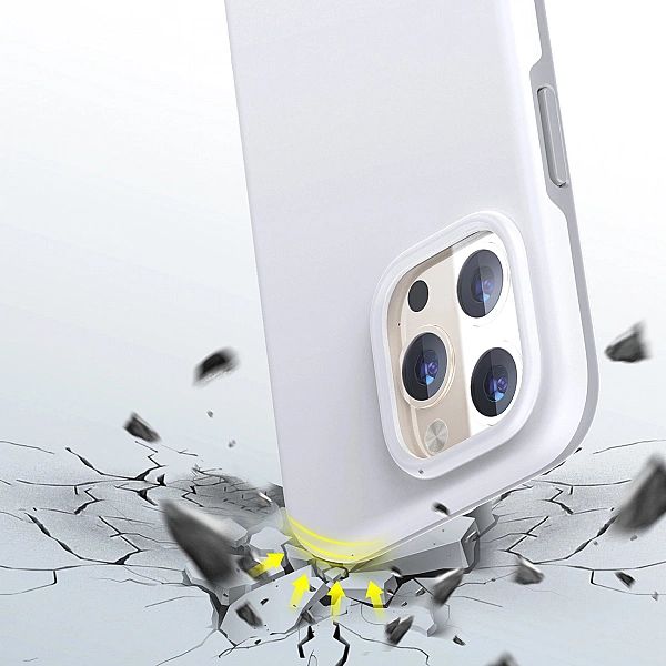 Choetech MFM Anti-drop case etui Made For MagSafe do iPhone 13 Pro bia
