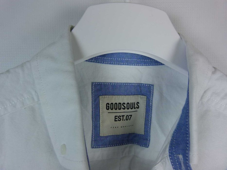 Goodsouls elegancka dwukolorowa koszula bawełna / S