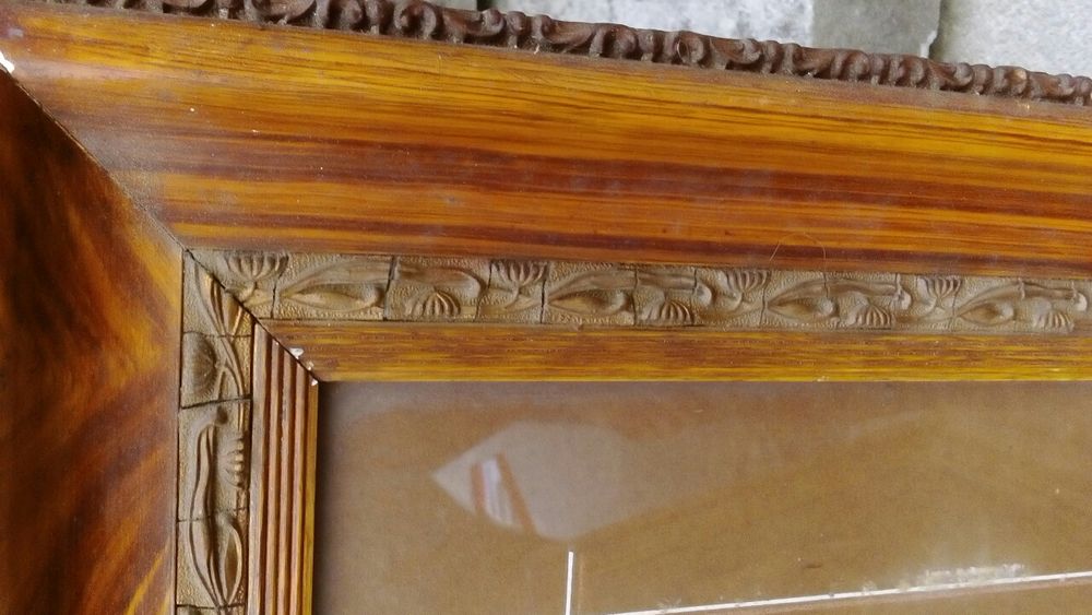 Hand-painted portrait photograph from the early 20th century, over 100 years old, original, with change visible64575361516546123