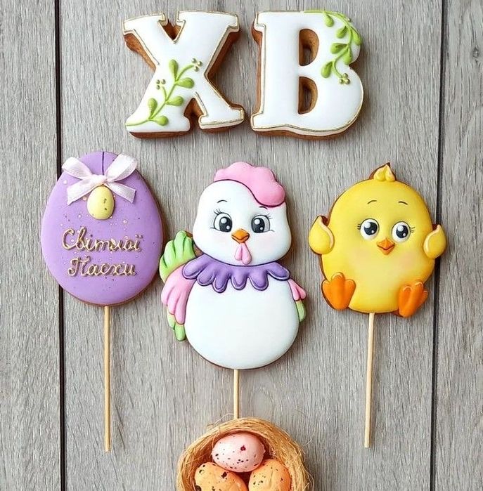 Майстер-класи з розпису пряників на День Закоханих, свято Весни, Велик