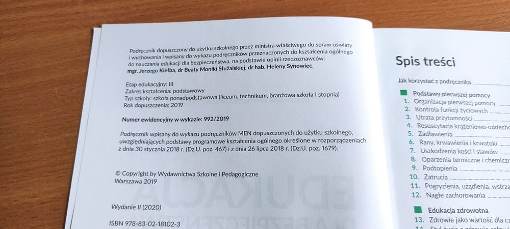 Edukacja dla bezpieczeństwa. Podręcznik, zakres podstawowy