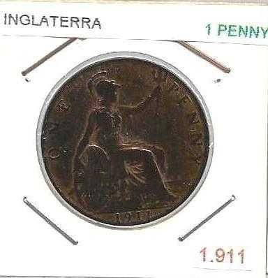 Inglaterra - - “Libra Esterlina” - - - 1 PENNY - - - Moedas