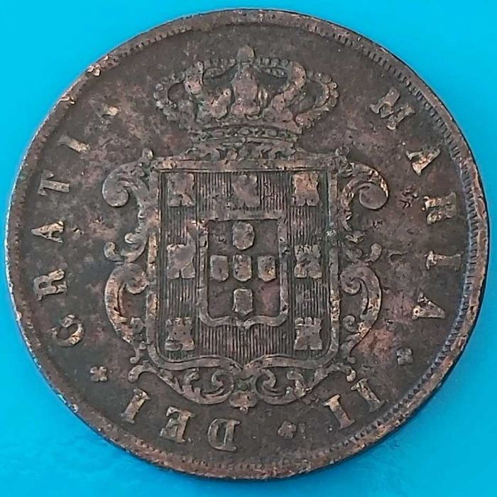 XX Reis de 1853, D. Maria ll