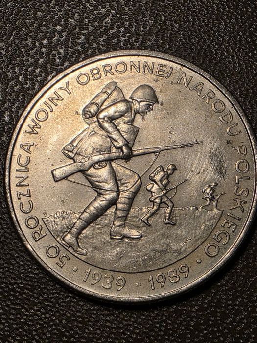 Moneta okolicznościowa 50 rocznica wojny obronnej narodu polskiego