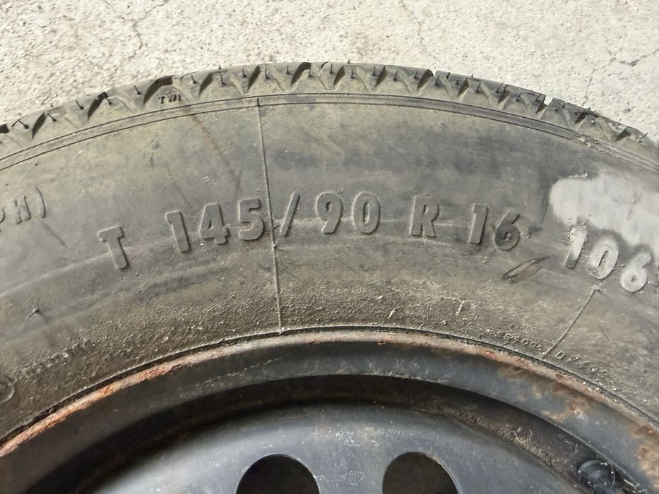 Roda Suplente / Pneu de Emergência Continental T 145/90 R16 (Jante 16" - 5 Furos)