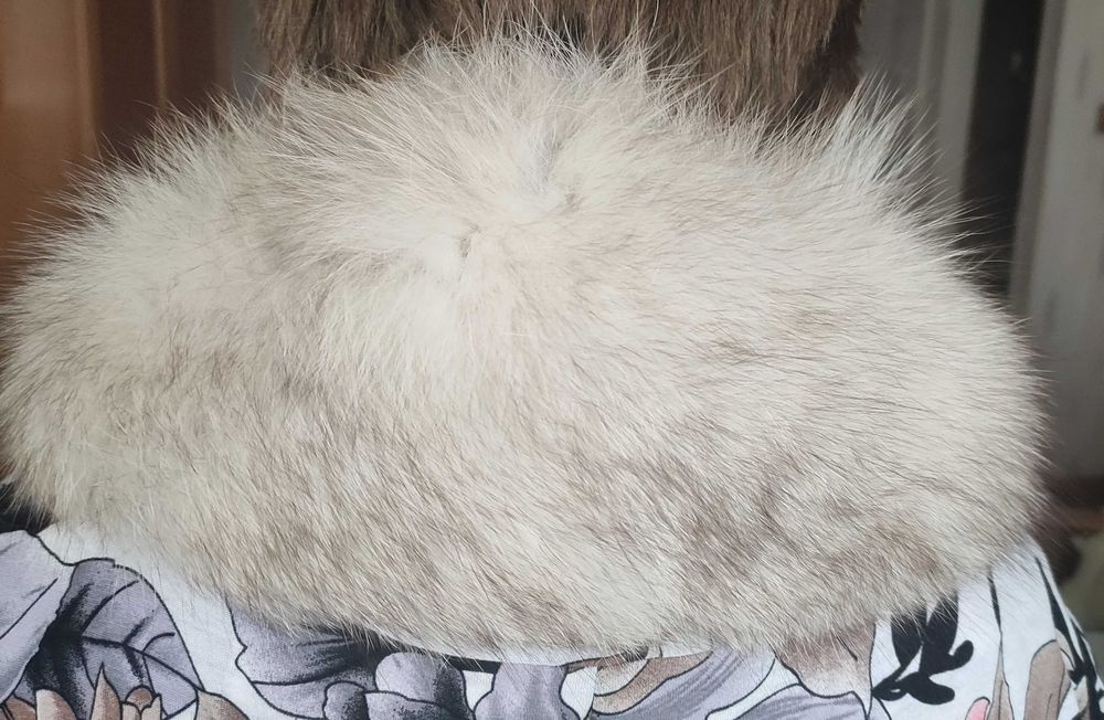 Kołnierz z lisa naturalnego