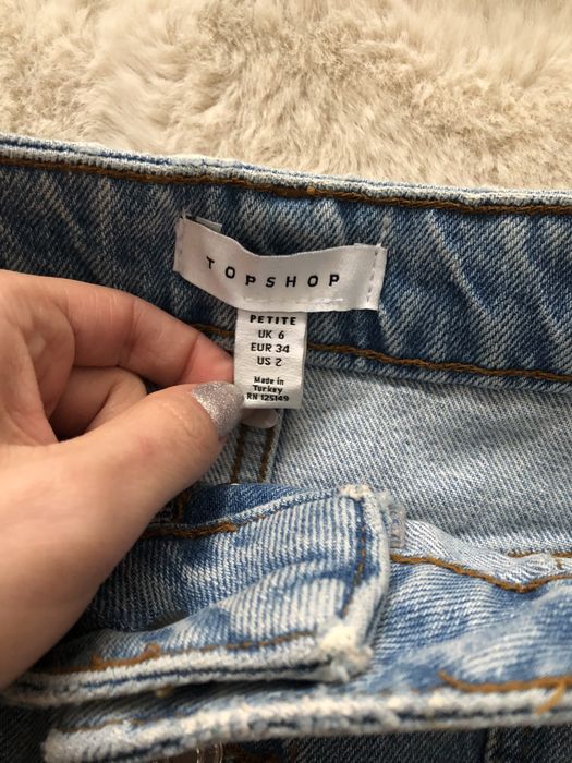 Top Shop petite spódnica dżinsowa XS/34