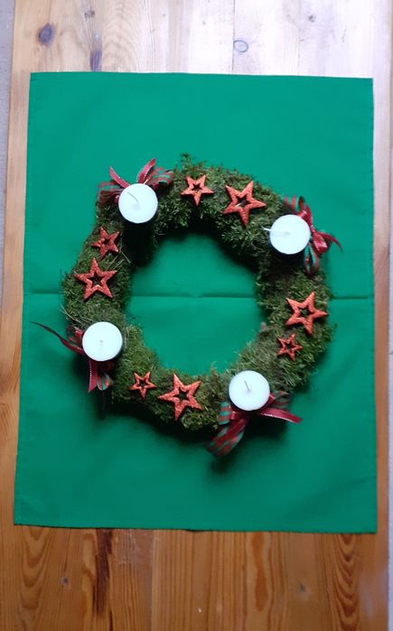 Czerwony bieżnik, serweta, obrusik, 45 x 60 cm, nowy