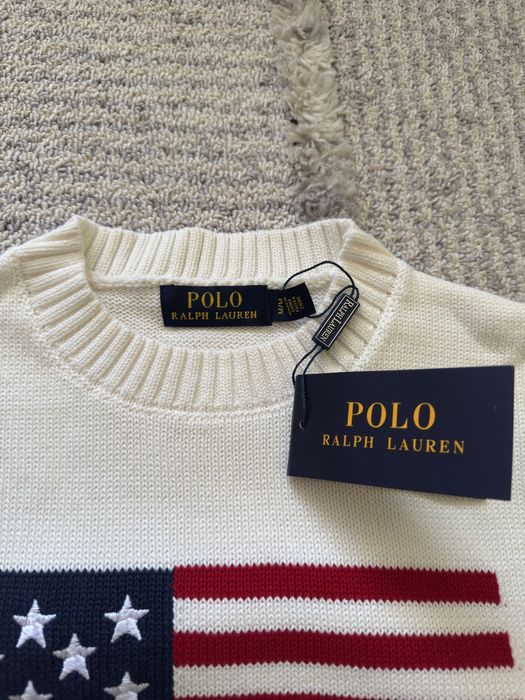 Светр кофта Polo Ralph Lauren USA США білий ральф