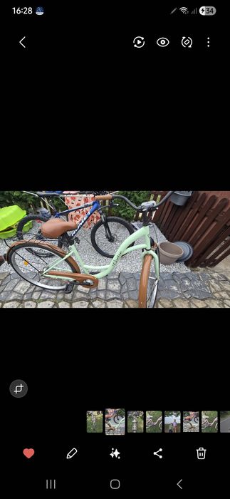 Rower damski zielony