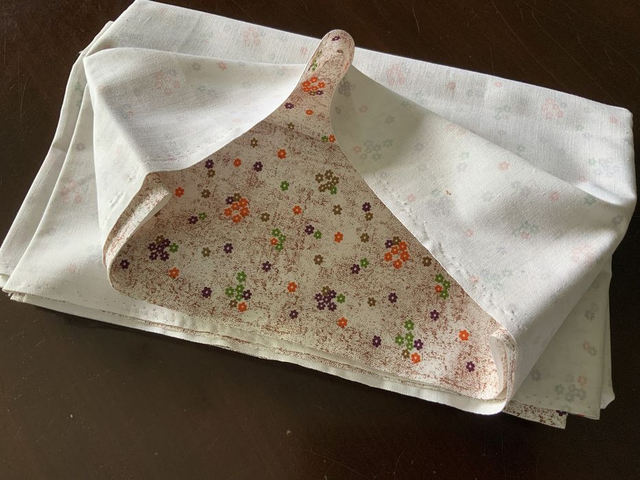 Tkanina NOWY kupon 290x91 cm POLSKI LEN vintage PRL z lat 70