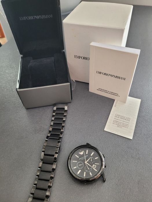 Uszkodzony zegarek Emporio Armani AR-1451 + pudełko