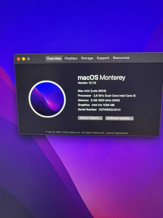 Apple Mac mini A1347 Desktop - 2014