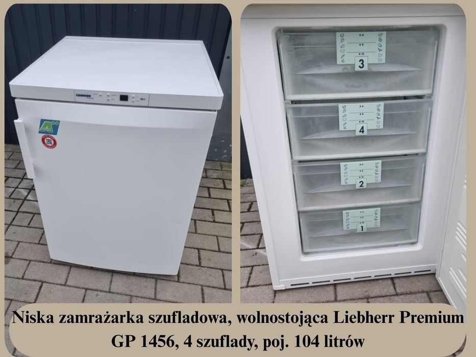 保存 Niska zamrażarka szufladowa Liebherr Premium GP 1456, poj. 104 L