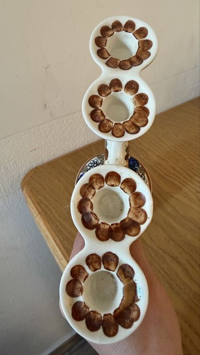 Włocławek świecznik fajans