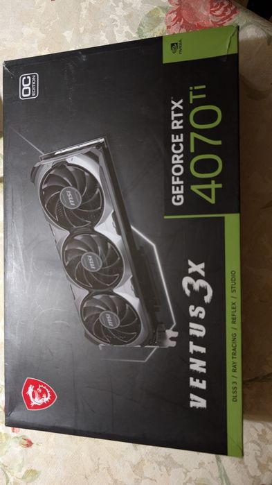 Karta graficzna MSI GeForce RTX 4070 TI VENTUS 3X 12GB OC uszkodzona