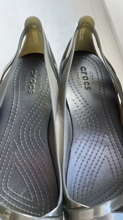 Crocs czarne baleriny isabella huarache W8 38/39