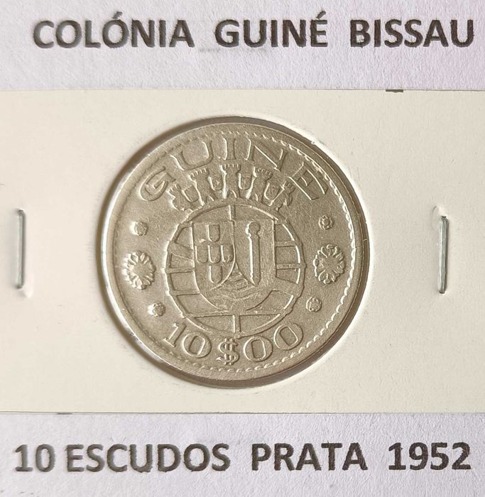 Moeda Portuguesa Prata circulada Ex colónia Ultramarina Guiné Bissau