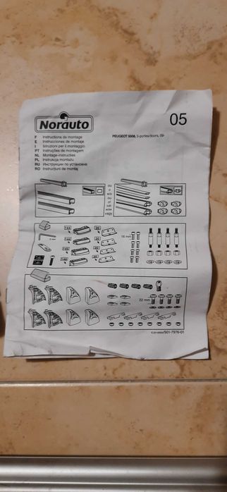 Pes de barras Peugeot 5008