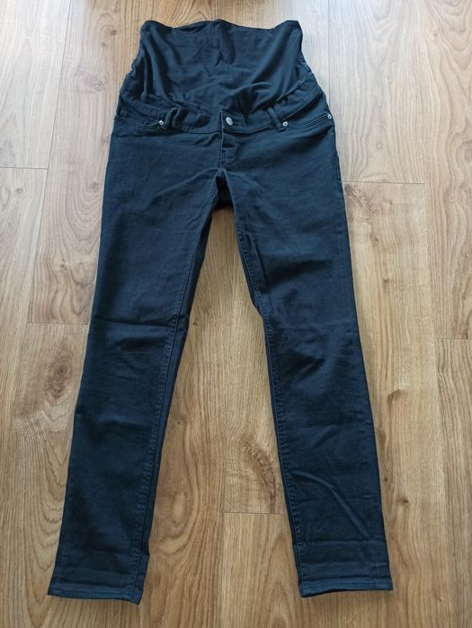 Czarne spodnie ciążowe S - H&M Mama
