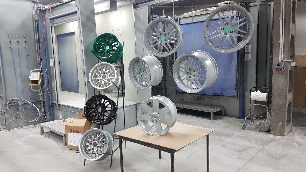 Toczenie CNC Malowanie proszkowe lakierowanie felg, alufelg, renowacja