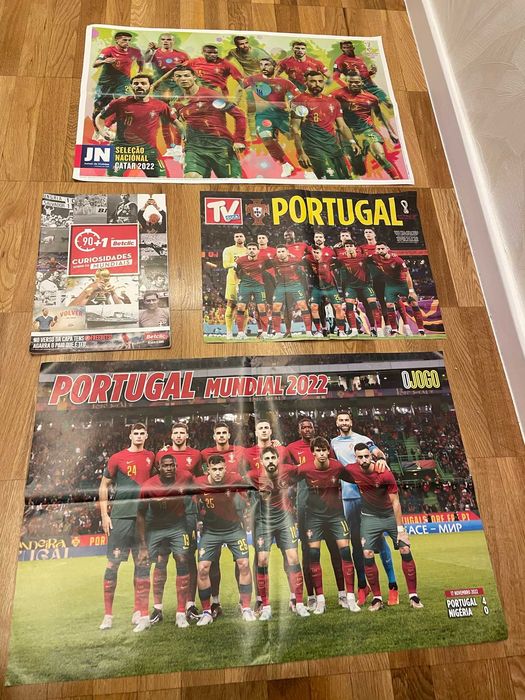 Posters seleção nacional futebol e ronaldo