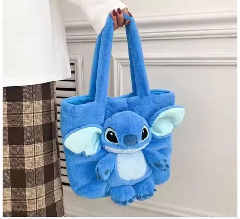 Stich Disney Стіч стильна сумочка з хутром і довгою ручкою