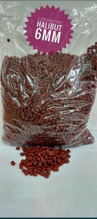Pellet czerwony halibut 6mm 2kg