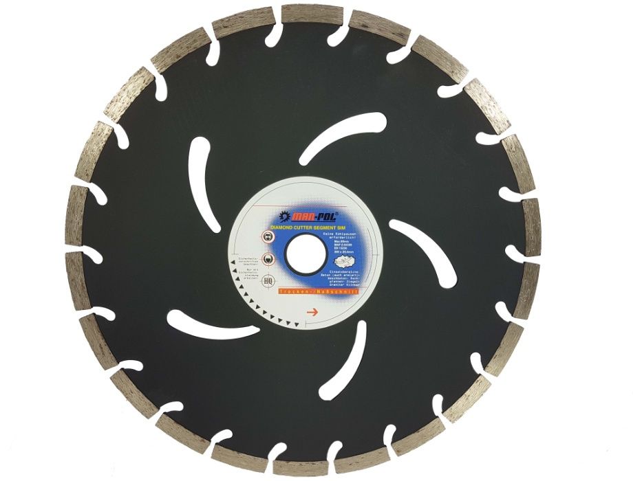 Tarcza diamentowa 300mm*25,4*10 Seg. Czarny kostka beton