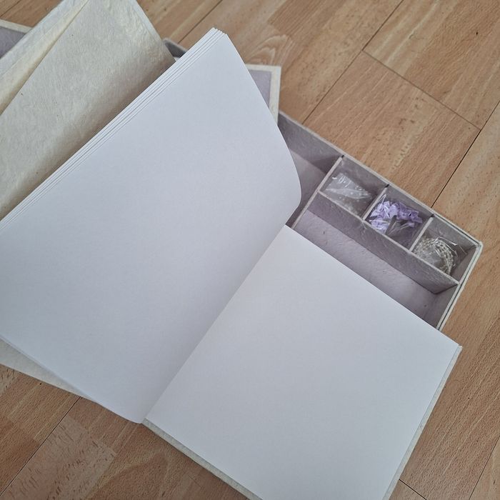 Kit Álbum Artesanal + Moldura (Estilo Romântico)