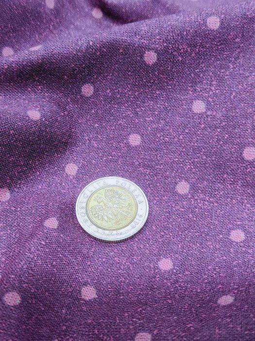 Tkanina w kropeczki szerokość 140 cm fioletowy