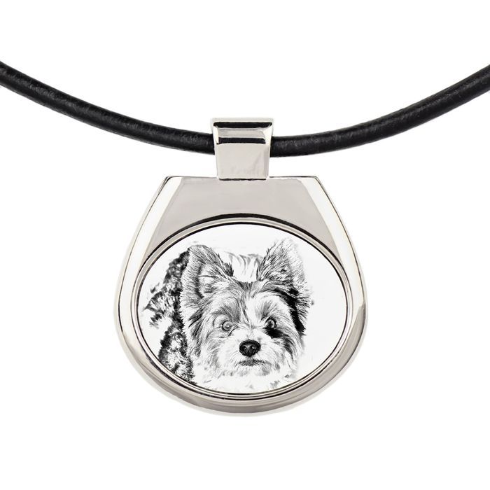 Biewer Yorkshire Terrier zawieszka naszyjnik z psem Art-Dog