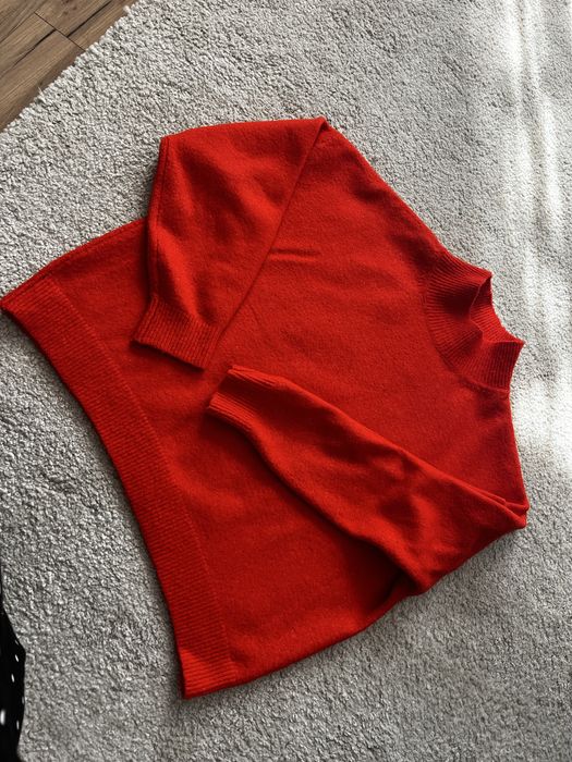 Czerwony sweter H&M L