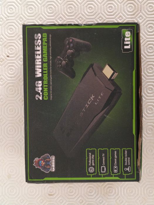 Cartão de memória 64GB com 10000 jogos para consola retro Game Stick 4K Lite