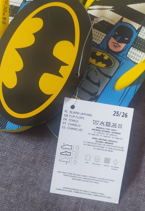 NOWE Japonki Batman rozm. 25/26