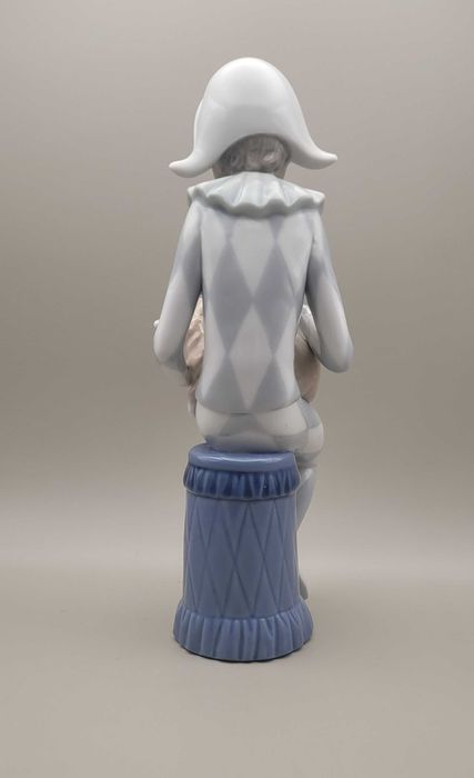 Статуэтка " Арлекин с кошкой " Nao Lladro Испанин 23.5см