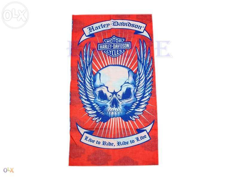 Lenço colorido máscara caveira balaclava motard skul harley davidso