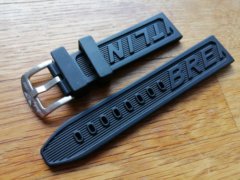 Pasek kauczukowy Breitling do zegarka 22 24 mm  Navitimer / Avenger