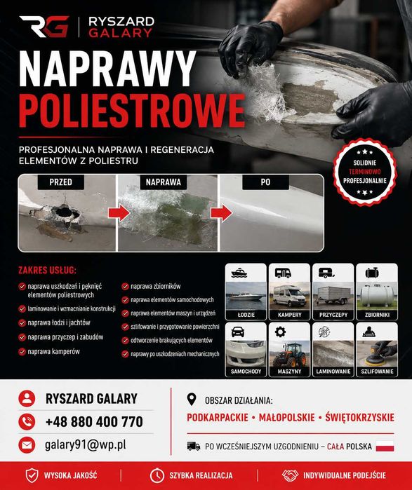 Naprawy poliestrowe