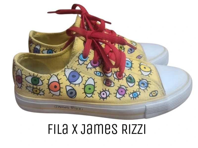 Tenisówki Fila x James Rizzi – rozm. 37 – stan bardzo dobry