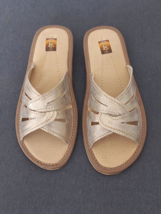 Pantofle damskie,rozmiar 42,skóra