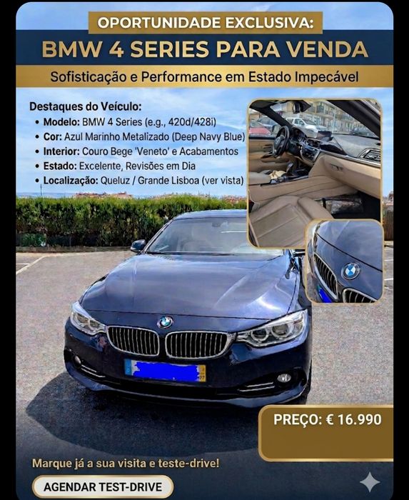 BMW 420D Gran Coupé Versão Luxury