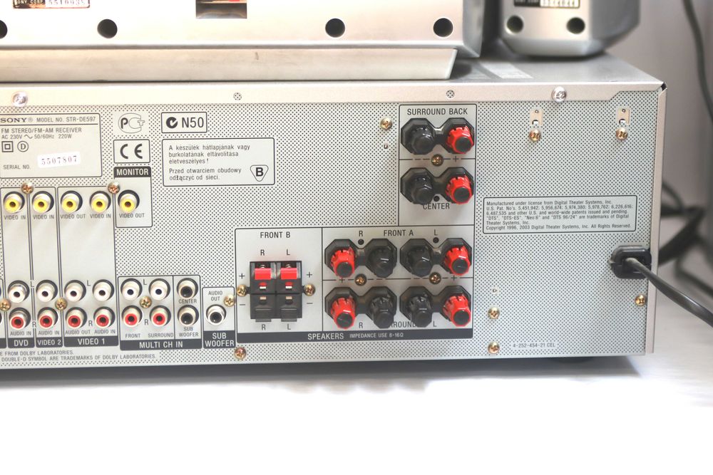 Amplificador Sony STR DE597 home theatre