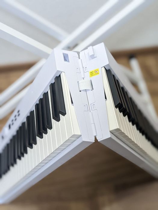 Нове біле цифрове піаніно складне портативне