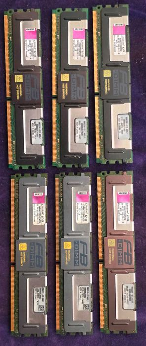 Lote de 6 Módulos de memoria FB DIMM 2 GB Cada (servidor MAC PRO)