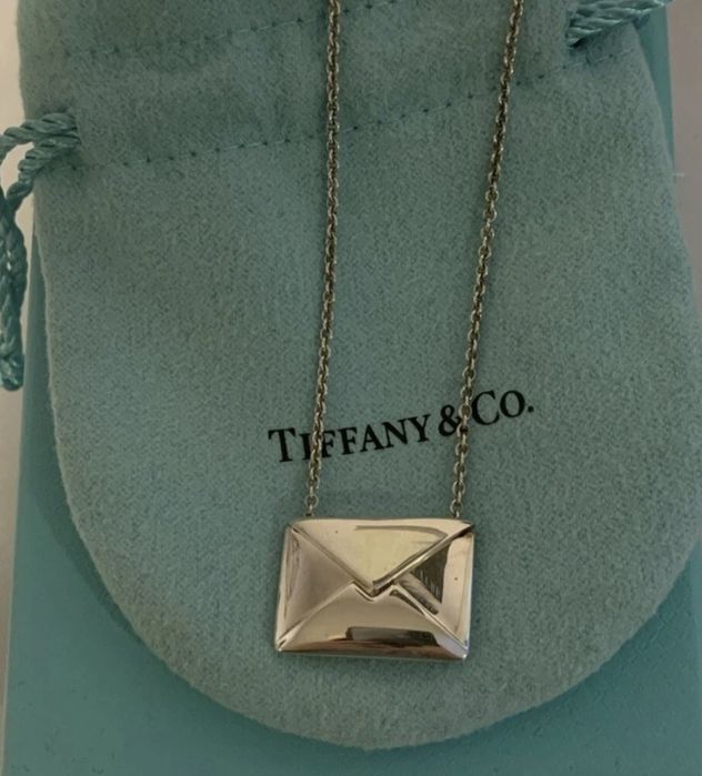 женское колье Тифани серебро