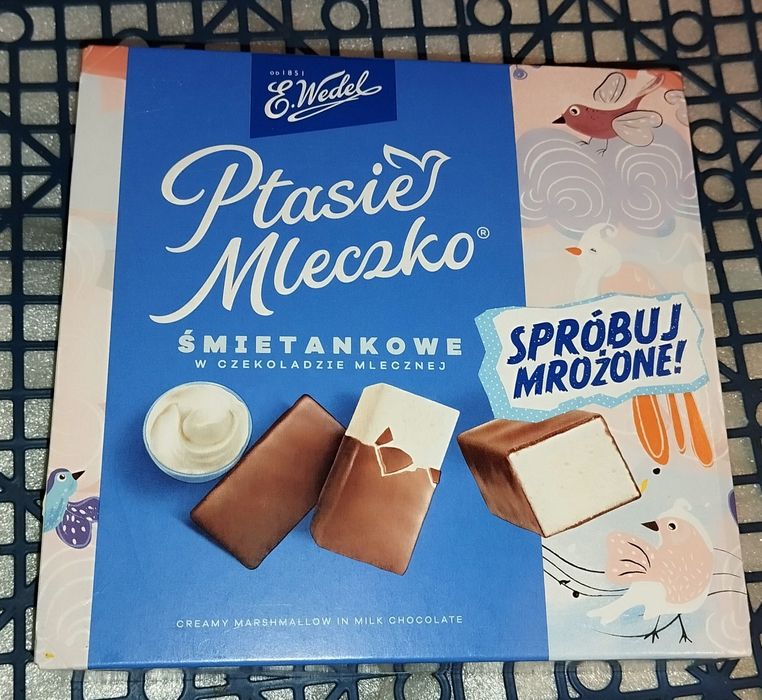 9 Ptasie mleczko śmietankowe Wedel