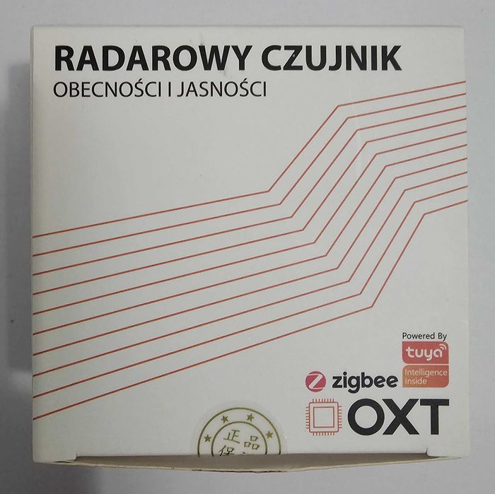 OXT Czujnik radar obecności jasności ZigBee TUYA/Home Assistant