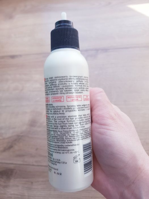 Nowy spray do włosów dodający objętości  Marion Termoochrona  130ml