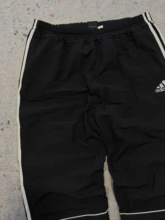 Czarne baggy parachuty Afidas 3Stripes L retro track pants
